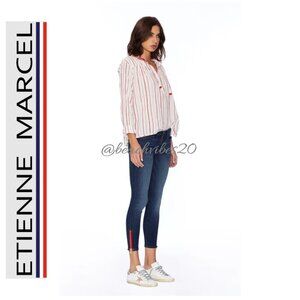 ETIENNE MARCEL EM2012 Signature Skinny Crop Pant Medium Wash 30 NWT